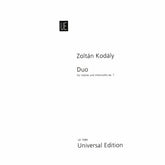 Kodály, Zoltán - Duo, Op 7 (1914) - Violin and Cello - Universal Edition