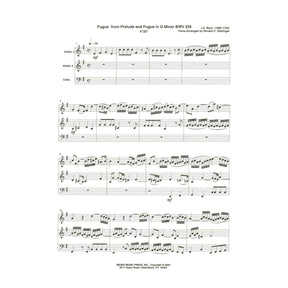 Bach, J.S. - Fugue from Prelude and Fugue (BWV 535) - for Two Violins and Cello - arranged by Dishinger - Medici Music Press