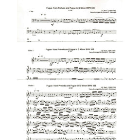 Bach, J.S. - Fugue from Prelude and Fugue (BWV 535) - for Two Violins and Cello - arranged by Dishinger - Medici Music Press