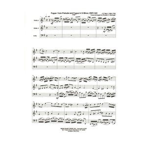 Bach, J.S. - Fugue from Prelude and Fugue (BWV 542) - for Two Violins and Cello - arranged by Dishinger - Medici Music Press