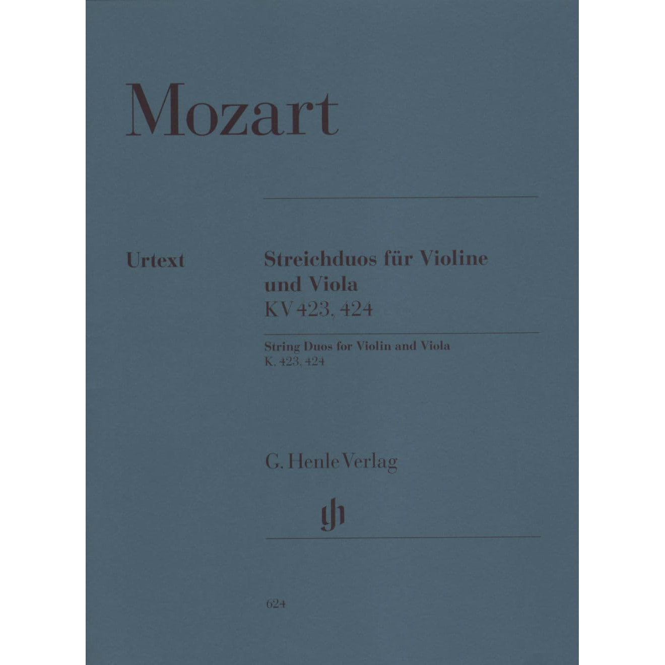 Mozart, WA - String Duos, K 423 and 424 - Violin and Viola - edited by Anja Bensieck - G Henle Verlag URTEXT