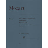 Mozart, WA - String Duos, K 423 and 424 - Violin and Viola - edited by Anja Bensieck - G Henle Verlag URTEXT