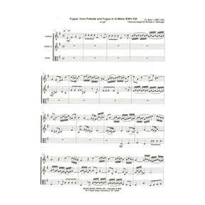 Bach, J.S. - Fugue from Prelude and Fugue (BWV 535) - for Two Violins and Viola - arranged by Dishinger - Medici Music Press