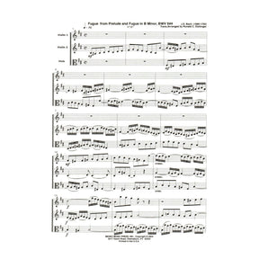 Bach, J.S. - Fugue from Prelude and Fugue in B Minor (BWV 544) - for Two Violins and Viola - arranged by Dishinger - Medici Music Press