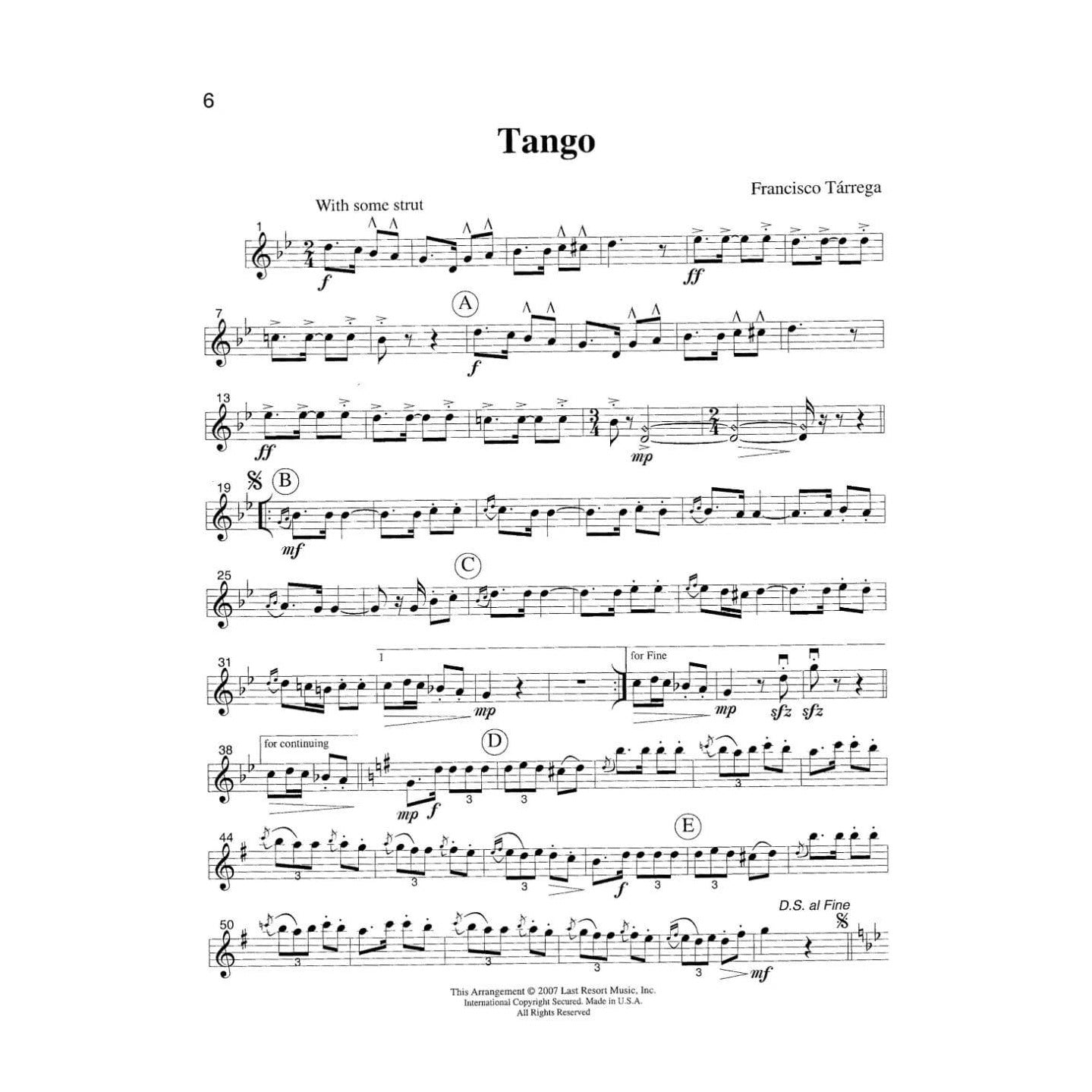 Music for Three: Tangos! - Set of Parts - arranged by Daniel Kelley - Last Resort Music