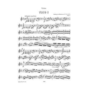 Beethoven, Ludwig - 6 Trios: Op 3, 8, 9, 25 - for Violin, Viola and Cello - arranged by Herrmann-Grummer - Peters Edition