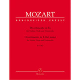 Mozart, WA - Divertimento in E-flat Major, K 563 - Violin, Viola, and Cello - edited by Dietrich Berke - Bärenreiter Verlag URTEXT