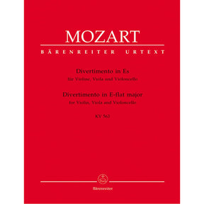 Mozart, WA - Divertimento in E-flat Major, K 563 - Violin, Viola, and Cello - edited by Dietrich Berke - Bärenreiter Verlag URTEXT