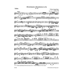 Mozart, WA - Divertimento in E-flat Major, K 563 - Violin, Viola, and Cello - edited by Dietrich Berke - Bärenreiter Verlag URTEXT