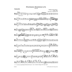 Mozart, WA - Divertimento in E-flat Major, K 563 - Violin, Viola, and Cello - edited by Dietrich Berke - Bärenreiter Verlag URTEXT