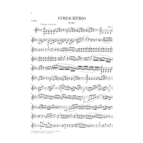 Beethoven, Ludwig - String Trios Op 3 , 8 , 9 Duo WoO 32 - Henle Verlag URTEXT Edition