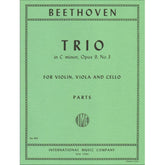 Beethoven, Ludwig - Trio In c minor Op 9 No 3 for Violin, Viola and Cello - International Edition