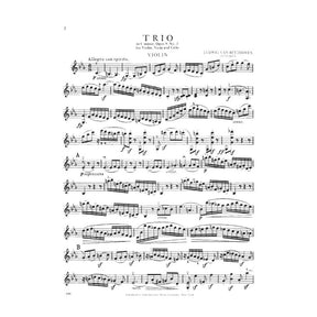Beethoven, Ludwig - Trio In c minor Op 9 No 3 for Violin, Viola and Cello - International Edition