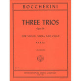 Boccherini, Luigi - 3 Trios Op 38 G 110 - 112 for Violin, Viola and Cello - Arranged by Altmann - International Edition