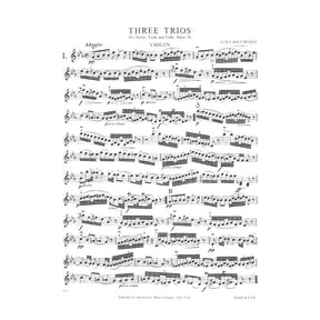 Boccherini, Luigi - 3 Trios Op 38 G 110 - 112 for Violin, Viola and Cello - Arranged by Altmann - International Edition