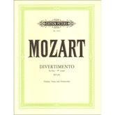 Mozart, WA - Divertimento in E-flat Major, K 563 - Violin, Viola, and Cello - Edition Peters