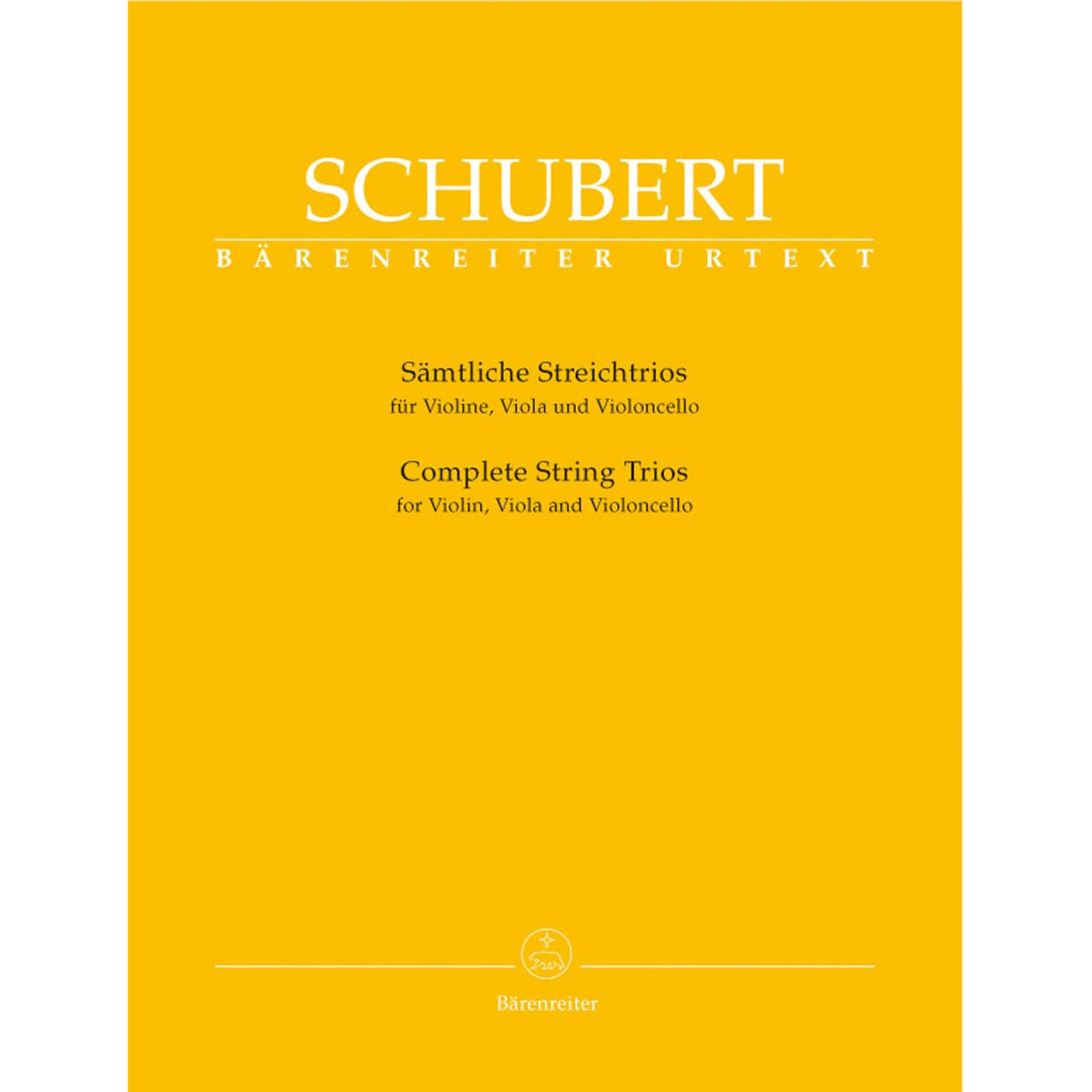 Schubert, Franz - Complete String Trios For Violin, Viola, and Cello Edited by Aberhold URTEXT Published by Barenreiter Verlag