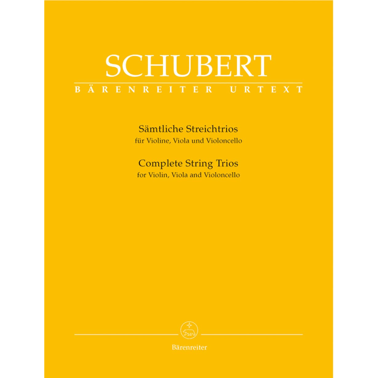 Schubert, Franz - Complete String Trios For Violin, Viola, and Cello Edited by Aberhold URTEXT Published by Barenreiter Verlag