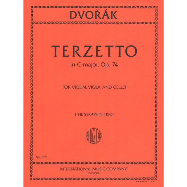 Dvo?ák, Antonín - Terzetto in C Major, Op 74 - transcribed for Violin, Viola, and Cello - edited by Richard Bell and the Seraphin Trio - International Edition