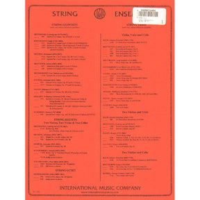 Dvo?ák, Antonín - Terzetto in C Major, Op 74 - transcribed for Violin, Viola, and Cello - edited by Richard Bell and the Seraphin Trio - International Edition