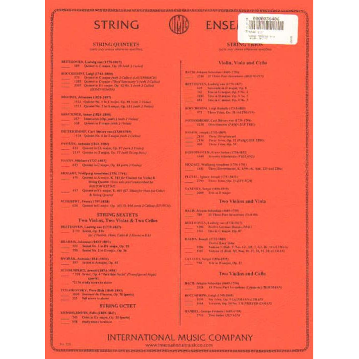 Dvo?ák, Antonín - Terzetto in C Major, Op 74 - transcribed for Violin, Viola, and Cello - edited by Richard Bell and the Seraphin Trio - International Edition