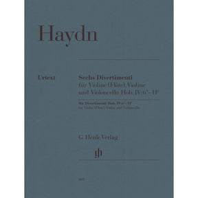 Haydn, Franz Joseph - Six Divertimenti, Hob VI:6-11 - Flute (or Violin), Violin, and Cello - G Henle Verlag URTEXT