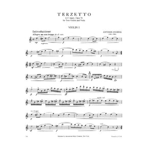 Dvorák, Antonín - Terzetto In C Major, Op 74 - Two Violins and Viola - International Music Co