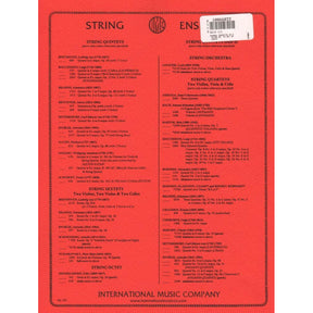 Dvorák, Antonín - Terzetto In C Major, Op 74 - Two Violins and Viola - International Music Co