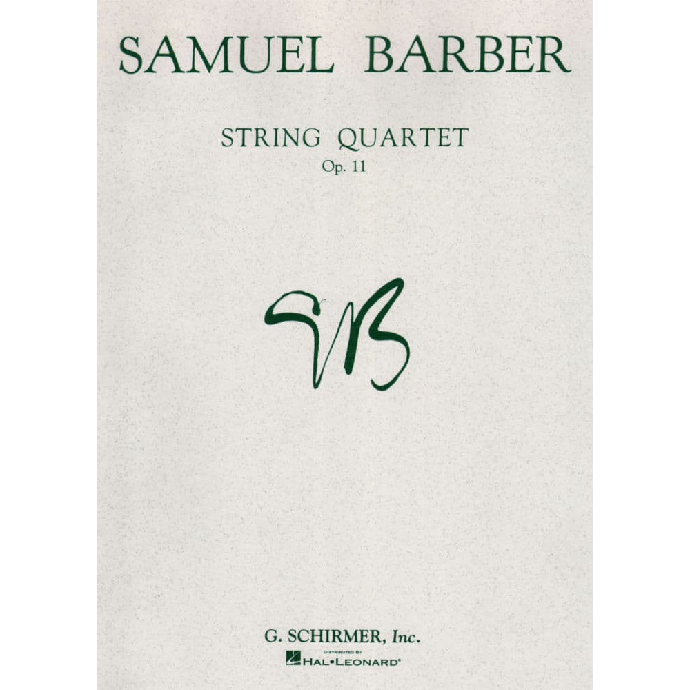 Barber, Samuel - String Quartet Op 11 Set of Parts for Two Violins, Viola and Cello - Schirmer Edition