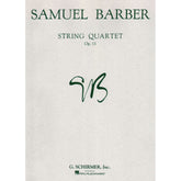 Barber, Samuel - String Quartet Op 11 Set of Parts for Two Violins, Viola and Cello - Schirmer Edition