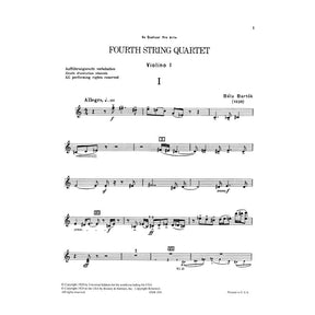 Bartók, Béla - Fourth String Quartet, Sz 95 - Set of Parts - Boosey & Hawkes Edition