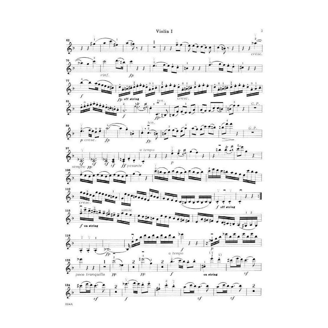 Beethoven, Ludwig - Six String Quartets, Op 18 - Two Violins, Viola and Cello - edited by the Guarneri Quartet - Continental Publication
