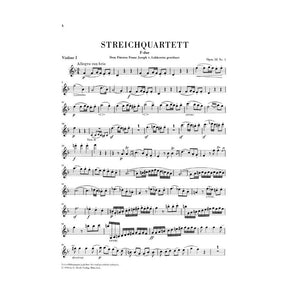 Beethoven, Ludwig - 6 String Quartets Op 18 for Two Violins, Viola and Cello - Henle Verlag URTEXT Edition