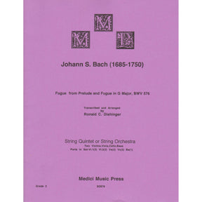 Bach, J.S. - Fugue from Prelude and Fugue in G Major (BWV 576) - for String Orchestra - arranged by Dishinger - Medici Music Press