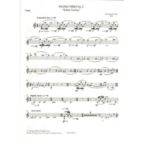 Lees, Benjamin - Piano Trio No. 2: "Silent Voices" - Violin, Cello, and Piano - Boosey & Hawkes Edition