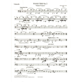 Lees, Benjamin - Piano Trio No. 2: "Silent Voices" - Violin, Cello, and Piano - Boosey & Hawkes Edition