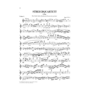 Beethoven, Ludwig - String Quartets Op 59, 74, 95 for Two Violins, Viola and Cello -  Henle Verlag URTEXT Edition
