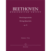 Beethoven, Ludwig - String Quartets Op 59 - Barenreiter Edition