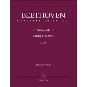 Beethoven, Ludwig - String Quartets Op 59 - Barenreiter Edition