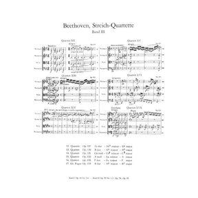 Beethoven, Ludwig - String Quartets Op 127, 130-133, 135 for Two Violins, Viola and Cello - Arranged by Moser - Peters Edition
