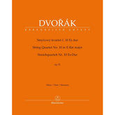 Dvorak, Antonin - String Quartet No. 10 in E-flat Major – Op 51 - Parts Only - edited by Schick - Barenreiter URTEXT