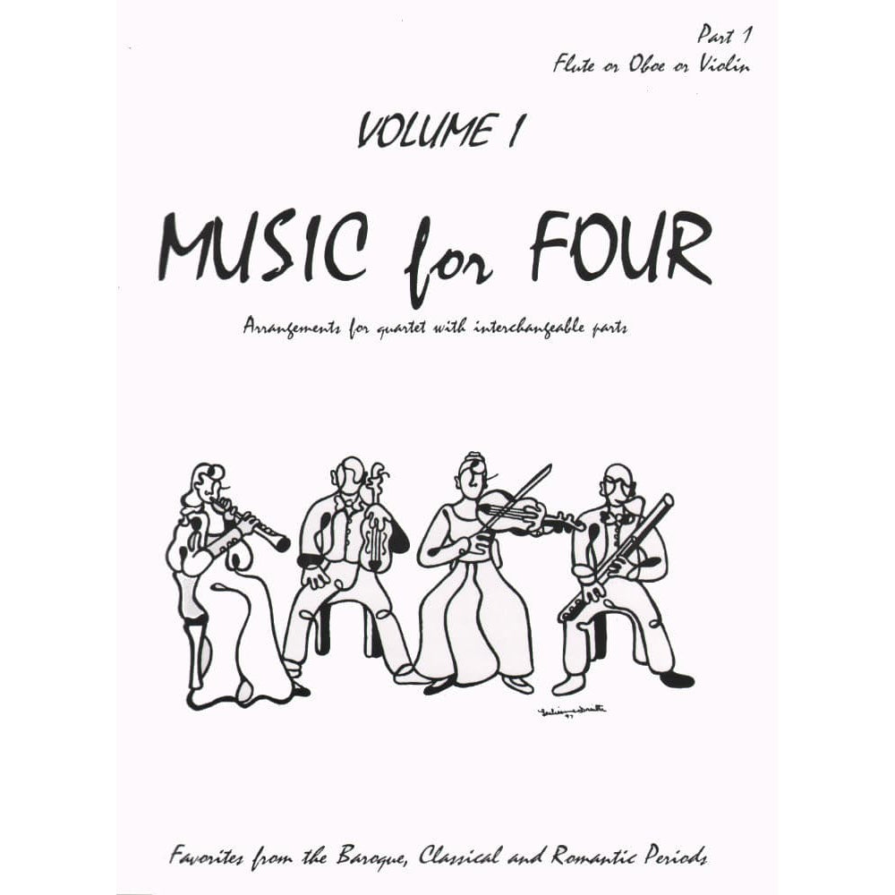 Music for Four, Volume 1 - Part 1 (Violin/Oboe/Flute) - arranged by Daniel Kelley - Last Resort Music