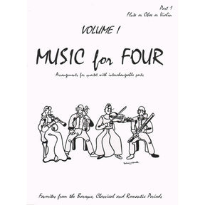 Music for Four, Volume 1 - Part 1 (Violin/Oboe/Flute) - arranged by Daniel Kelley - Last Resort Music