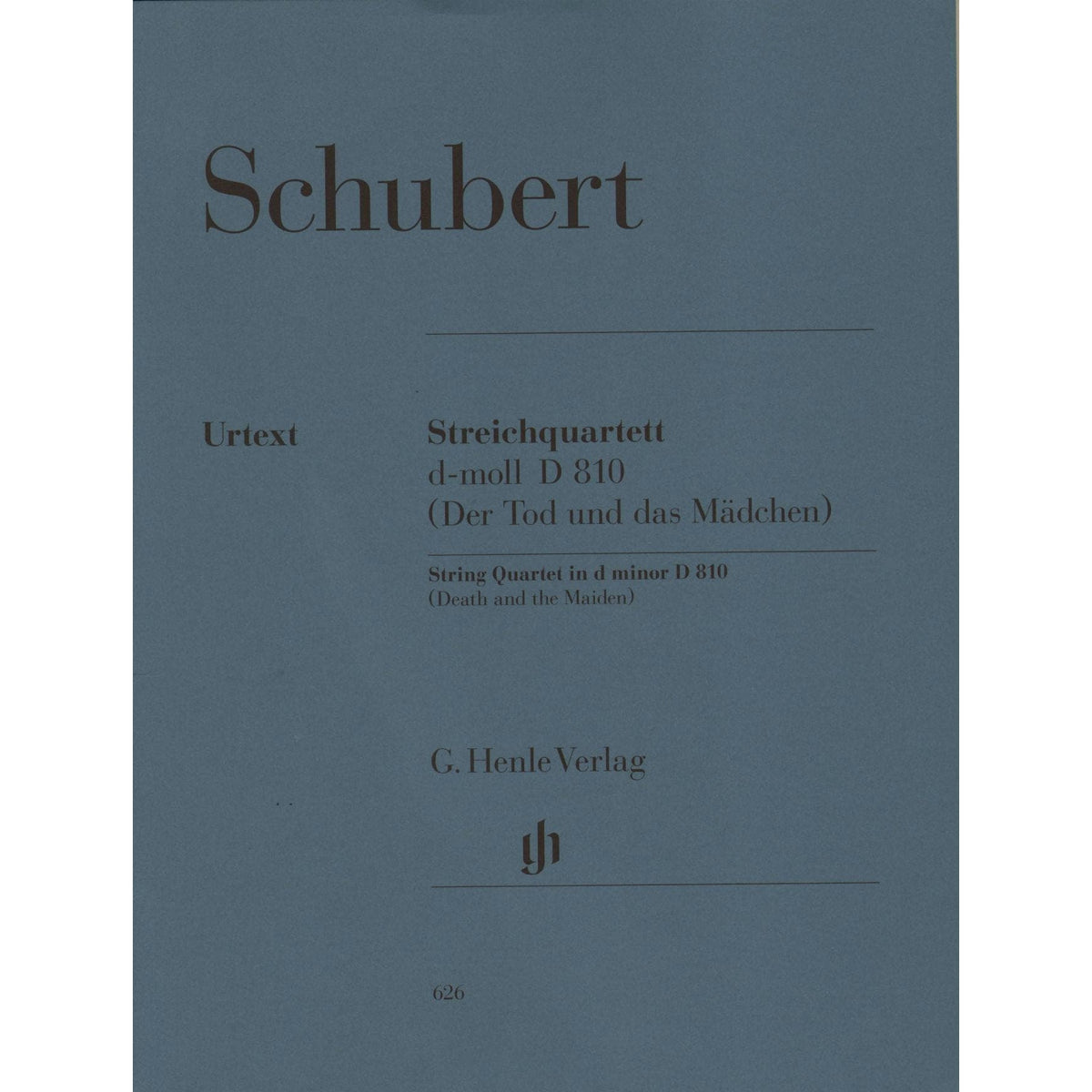 Schubert, Franz - Quartet in d minor D 810 URTEXT Published by G Henle Verlag