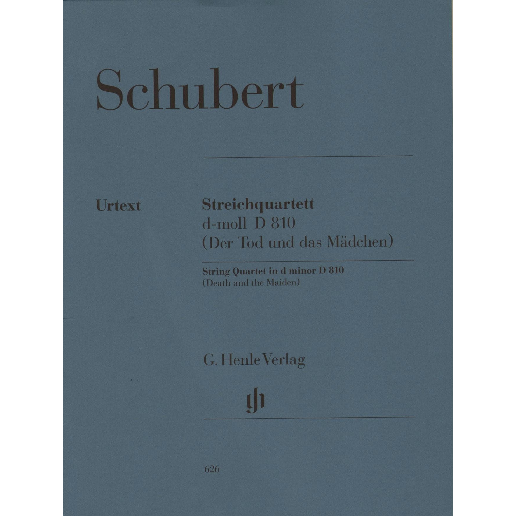 Schubert, Franz - Quartet in d minor D 810 URTEXT Published by G Henle Verlag