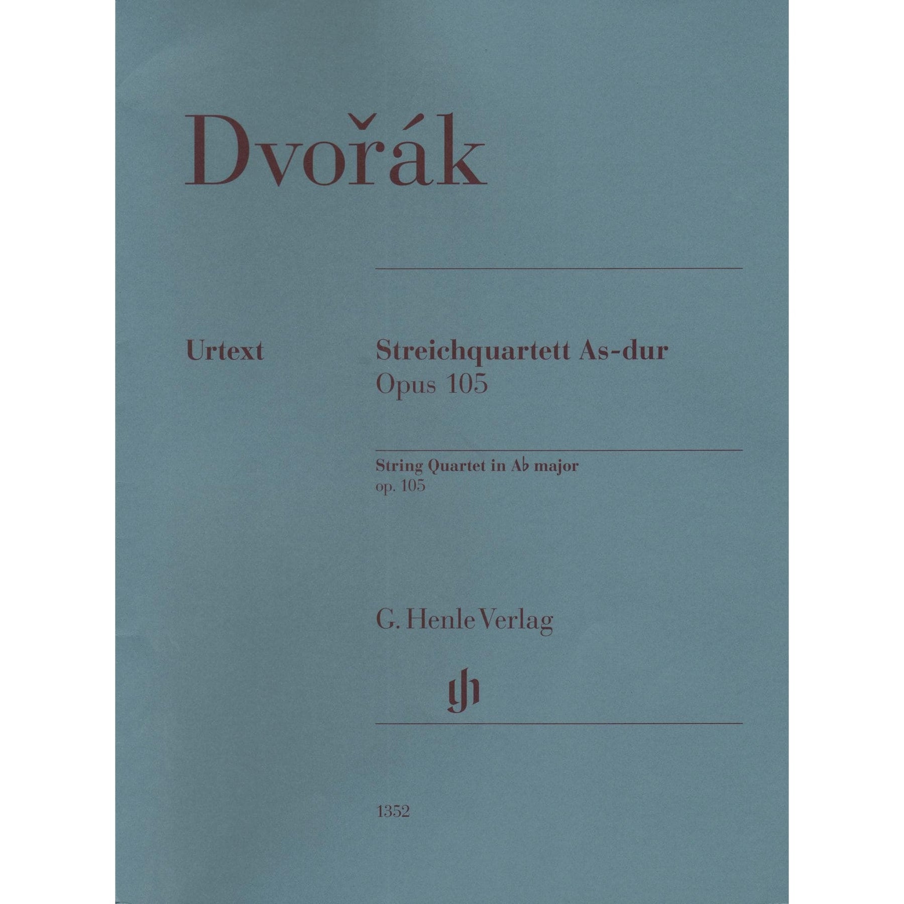 Dvorak, Antonin - String Quartet in A-flat major, op. 105 - for String Quartet - G. Henle Verlag URTEXT