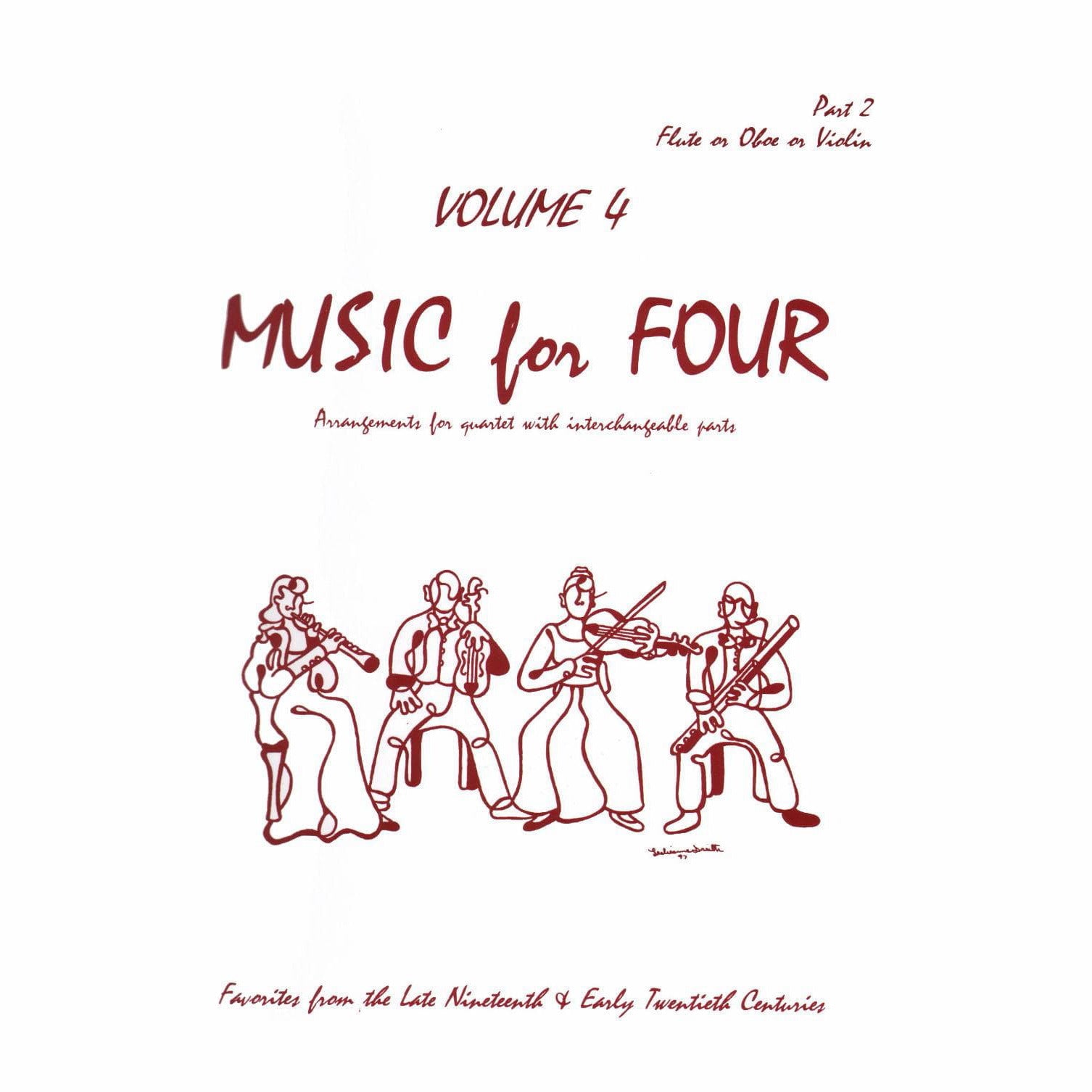 Music for Four, Volume 4 - Part 3 (Viola) - arranged by Daniel Kelley - Last Resort Music