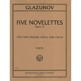 Glazunov, Alexander - Five Novelettes, Op 15 - String Quartet - International Edition