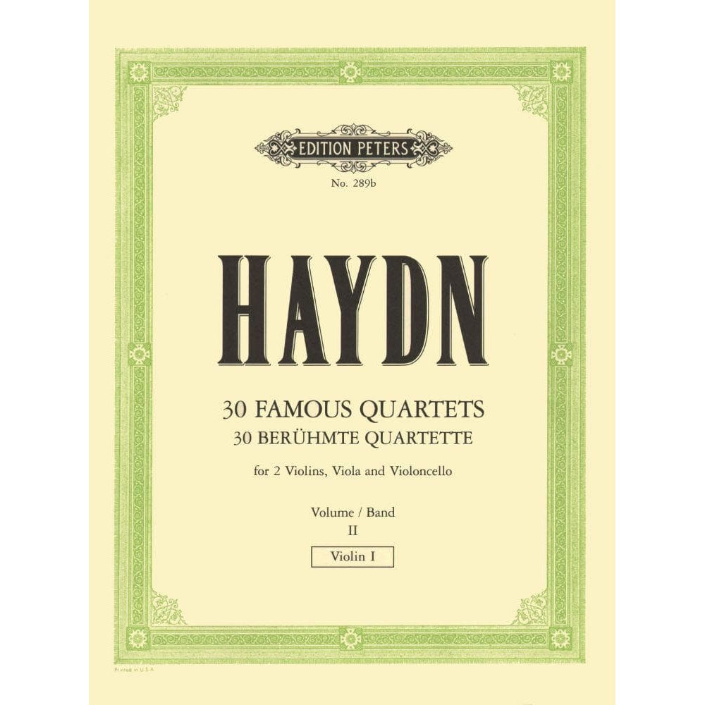 Haydn, Franz Joseph - 83 Quartets, Volume 2: 16 Famous Quartets - String Quartet - edited by Andreas Moser and Hugo Dechert - Edition Peters
