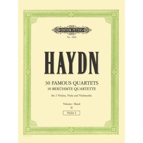 Haydn, Franz Joseph - 83 Quartets, Volume 2: 16 Famous Quartets - String Quartet - edited by Andreas Moser and Hugo Dechert - Edition Peters